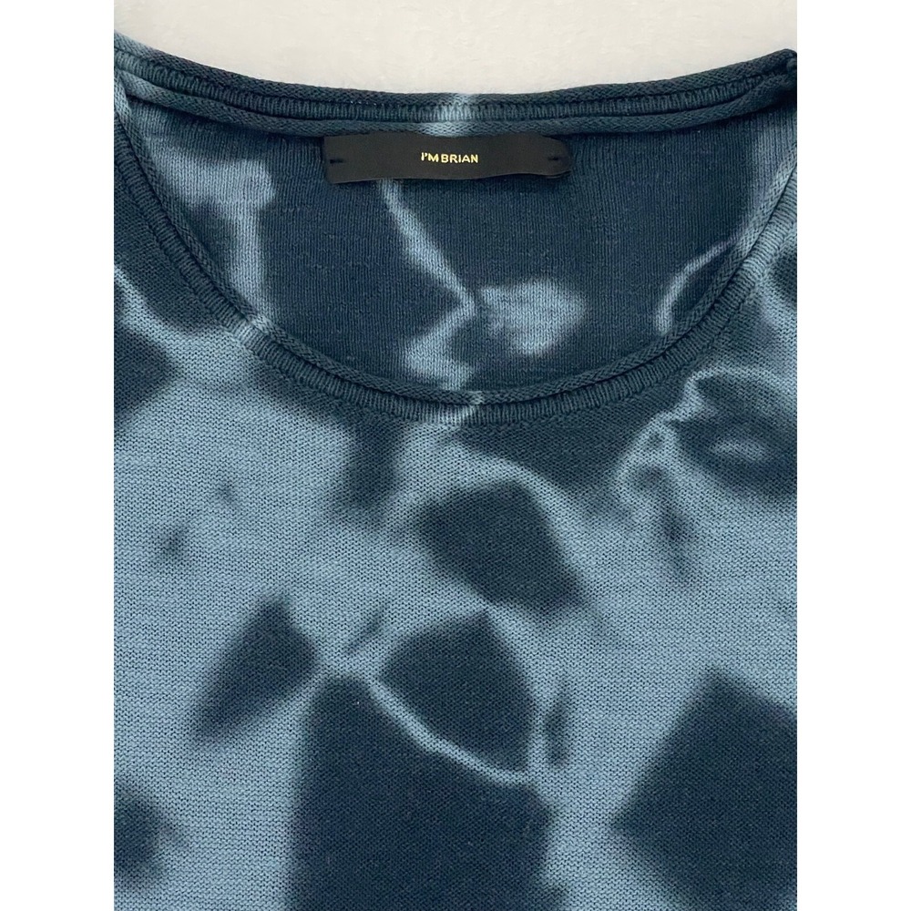 Tie Dye Beach Vibes Men's Shirt Size Medium Blue RARE Designer Travel I'm Brian - Picture 2 of 7